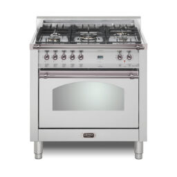 Dolcevita 36 Dual Fuel stainless w chrome trim