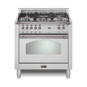 Dolcevita 36 Dual Fuel stainless w chrome trim
