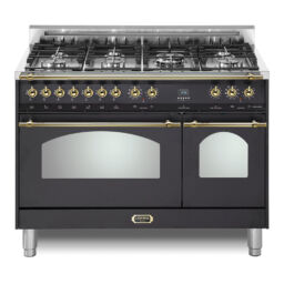 Dolcevita 48-inch matte black brass