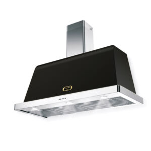 Dolcevita 48-inch hood matte black brass trim