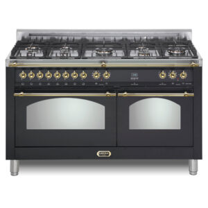 Dolcevita 60-inch matte black brass