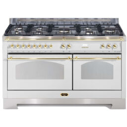 Dolcevita 60-inch white brass