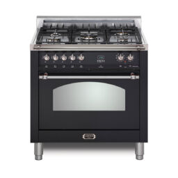 Dolcevita 30 Dual Fuel matte black w chrome trim