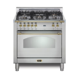 Dolcevita 30 Dual Fuel stainless w brass trim