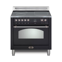 Dolcevita 30 induction matte black w chrome trim