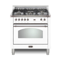 Dolcevita 36 Dual Fuel White w chrome trim