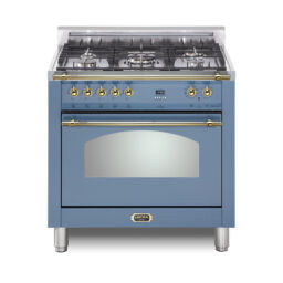 Dolcevita 36 Dual Fuel lavender w brass trim