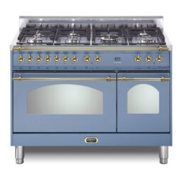 Dolcevita 48 Dual Fuel Double lavender w brass trim