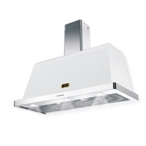Dolcevita 48-inch hood white w brass trim