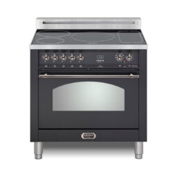 Dolcevita 36 Induction matte black w chrome